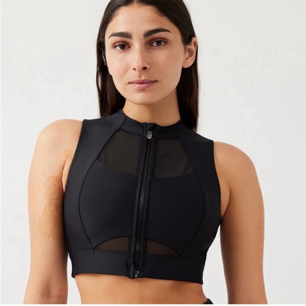 Outdoor Voices Zip-Up Sports Bra